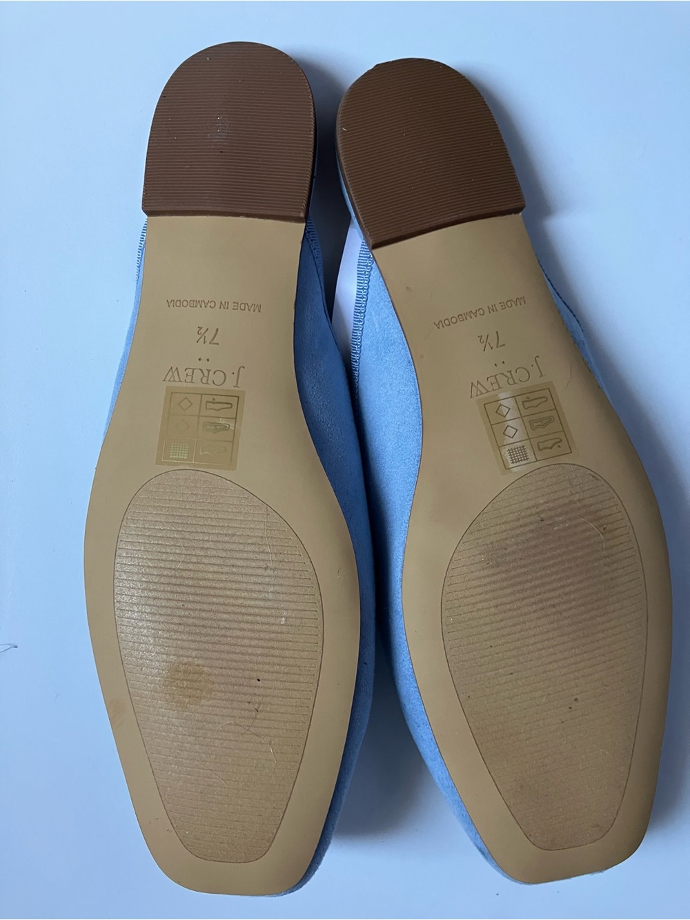 Women's J Crew Mules NEW SZ 7.5 Blue - Picture 3 of 3